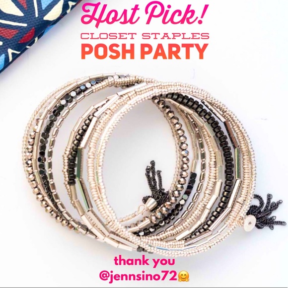 :: Stella & Dot SILVER Celine Wrap Bracelet Retired - Picture 5 of 8